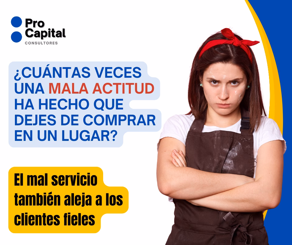 mala actitud en el servicio al cliente