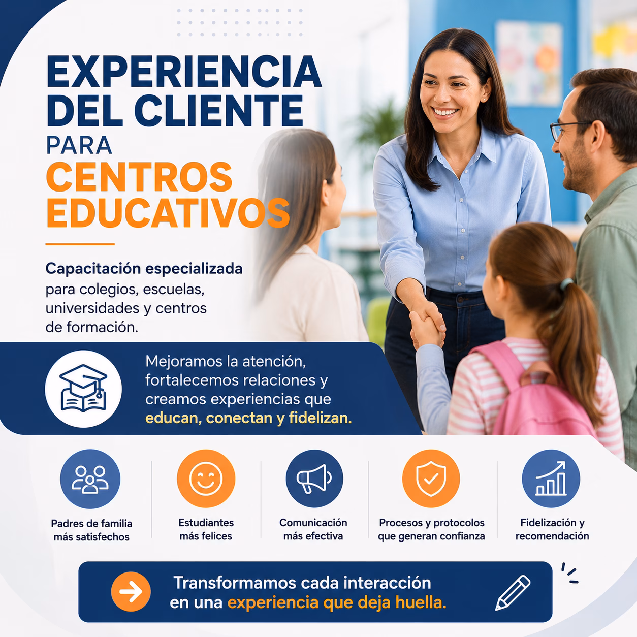 Experiencia del Cliente para Centros Educativos
